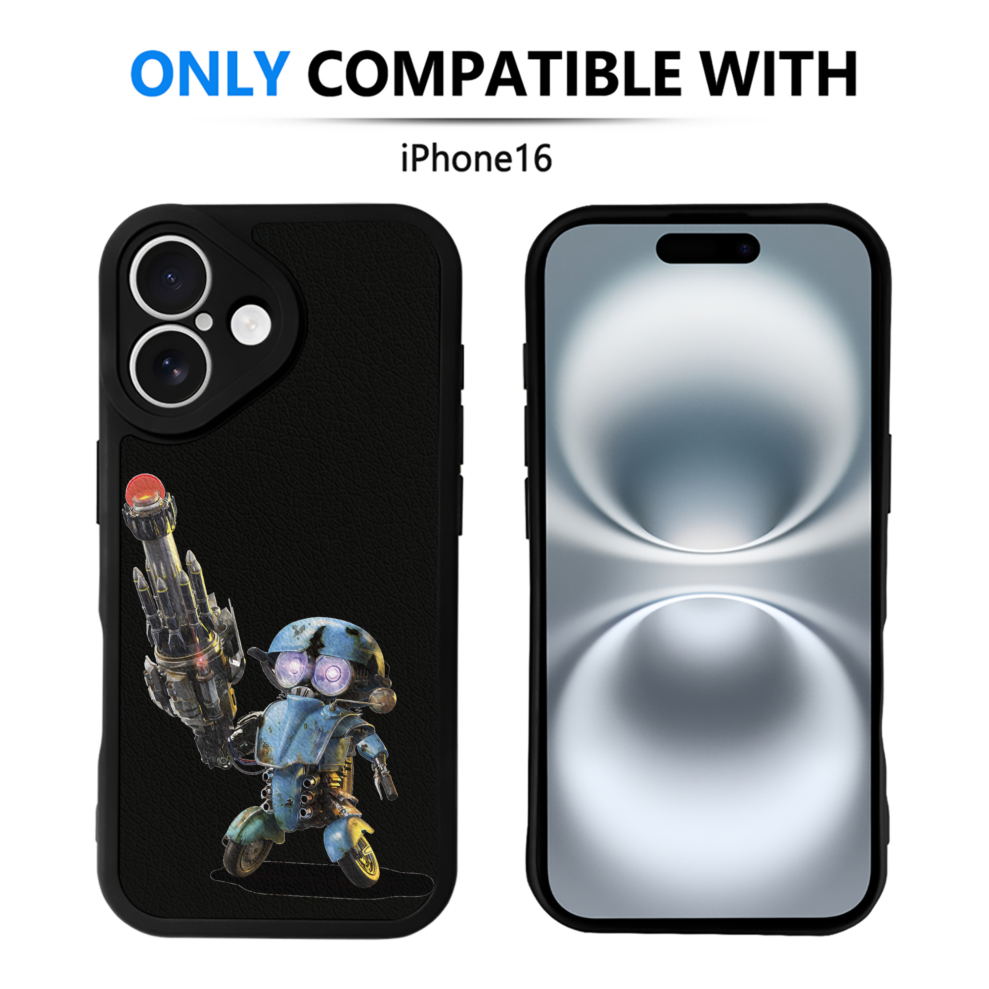 （画像用） Transformers トランスフォーマー 【iPhone 16シリーズ対応】シリコンスマホケース（レザー調） 材質：シリコン